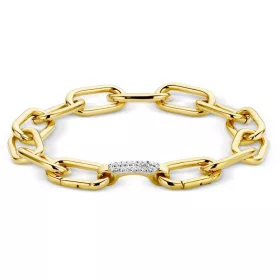 Victoria Armband aus goldfarbenem weißen Stein
