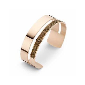 Victoria Rose gold színű fekete köves karkötő