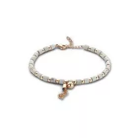 Victoria Rose gold színű fehér gyöngyös karkötő
