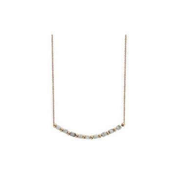 Victoria Rose gold színű fehér gyöngyös nyaklánc