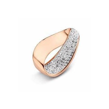 Victoria Rose gold színű fehér köves medál