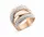 Victoria Rose gold színű fehér köves gyűrű