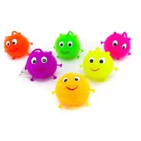 Gumi labda Smiley villogó 8cm
