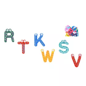 Magnetky drevená abeceda 26ks