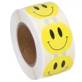 Ragasztó díszszalag Smiley 2,5cmx14m, 500 db