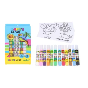 Vopsele pentru sticlă 11+1 buc/10 ml