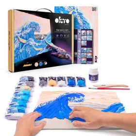 Set creativ 3D OKTO „Valuri Kanawaga” 30x40cm