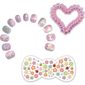 Műkörmök virágmatricákkal