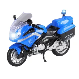 Motocicletă cu efecte polițienești 18cm