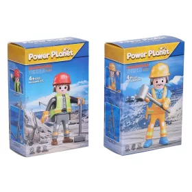 Figurină muncitor în construcții 7cm