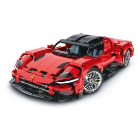   Jucărie de construcție Mașină sport roșie set mecanic 1131 piese