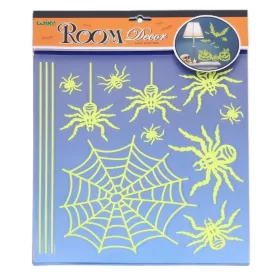  Falmatrica Halloween pókok világítanak a sötétben 38x31cm