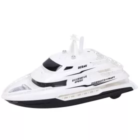 Navă pe volantă cu efecte albe 22 cm