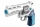Revolver cu bile de spumă 22 cm