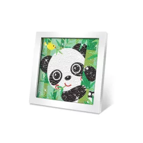 Set de tablouri creative din pietre Panda 17,5 cm