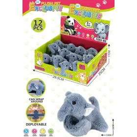 Brățară de pluș elefant 22cm