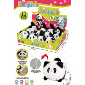 Panda de pluș cu pandantiv 10 cm
