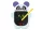 Tablă de desen panda LCD 18 x 14 cm