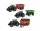 Tractor și remorcă metal/plastic 17cm