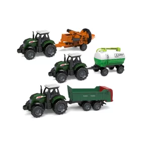 Tractor și accesorii, metal/plastic, 17 cm
