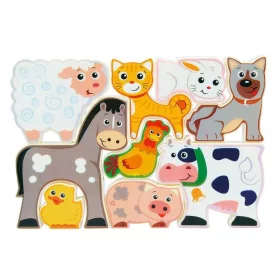 Puzzle Animale de la fermă 24x18cm