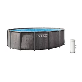 Intex 26742 NP Medence Prism Frame Greywood 457x122 cm 