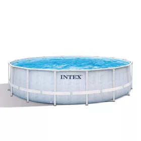 Intex 26746 Prism Frame Chevron Kerek medence 488x122 cm