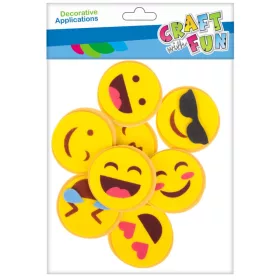 Craft with Fun Habdekor díszítés Smiley 8db