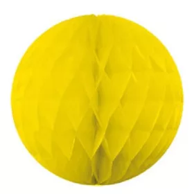 Dekoratív gömb sárga 30cm