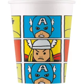 Poharak Marvel Comics 200ml/8db papír