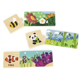Adăposturi de animale Viga, puzzle din lemn