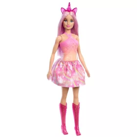 Păpușa Mattel Barbie Unicorn în rochie roz