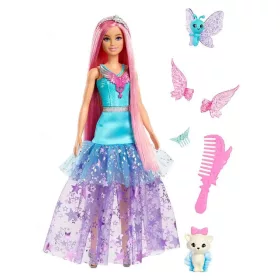   Păpușa Mattel Barbie Malibu și puțină magie cu 2 animale de companie