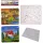 Puzzle de colorat cu dinozauri 2v1