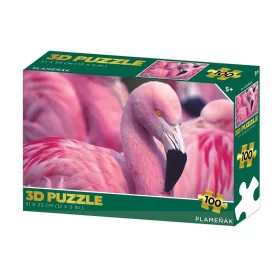 Puzzle 3D Flamingo 100 piese