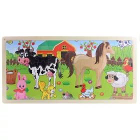 Puzzle cu animale 44x21.5cm