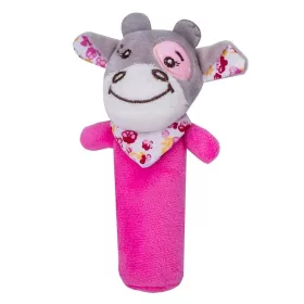 Vacă de pluș roz care scârțâie 16 cm