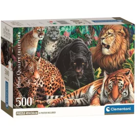 Clementoni Puzzle 500 Wild Cats