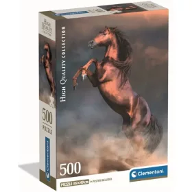 Puzzle Clementoni 500 Armăsar roșu sălbatic