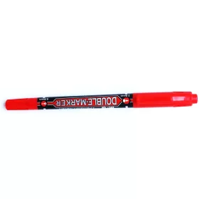 Kétoldalú címkéző filc toll piros 0,8mm/2,8mm