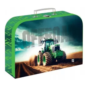 Gyermek laminált bőrönd Traktor 34cm
