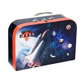 Laminált gyerek papírkoffer Űrhajós 34cm