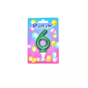 Tortagyertya glitter szám : 6