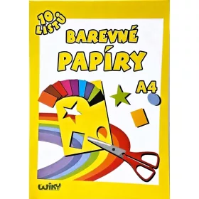Színes papír A4, 10 lap