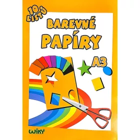 Színes papír A3, 10 lap