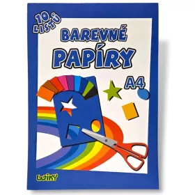 Színes papír A4, 10 lap