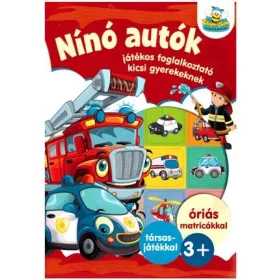 Nínó autók foglalkoztató matrickákkal