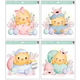 Húsvéti ablakfólia  csillámos 4 típus