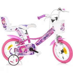   DINO Bikes - Gyermek kerékpár 12" 124RSN-09FY Fairy - rózsaszín