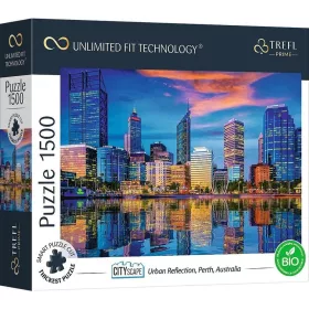   Trefl Prime puzzle 1500 UFT – Panoráma a városról: A nagyváros tükre, Perth, Ausztrália